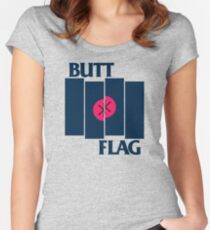 Butt Flag Women's Fitted Scoop T-Shirt