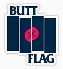 Butt Flag Sticker