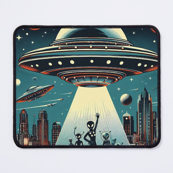 Item preview, Landing Lights: Retro Encounter with Extraterrestrials designed and sold by autrouvetout.