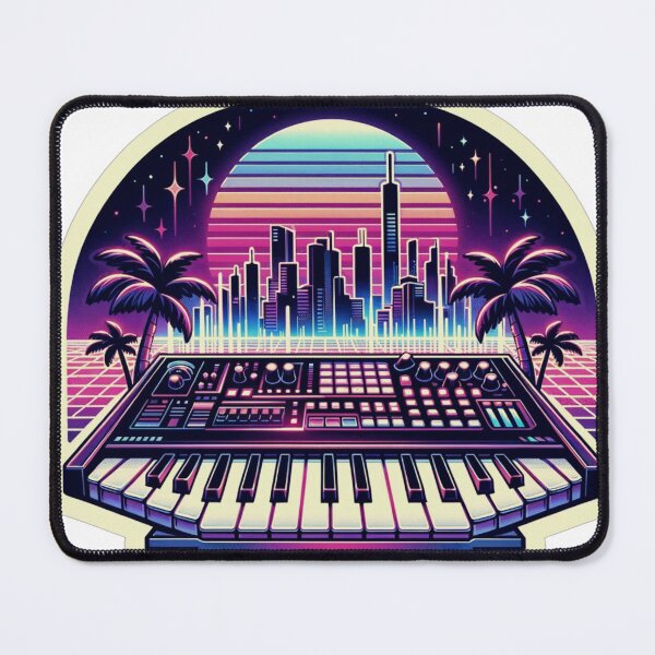 Item preview, Synthesizer City Sticker designed and sold by Pixelfunk.
