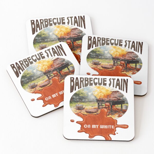 Item preview, Barbecue Stain On My White designed and sold by LucyArtDesign.