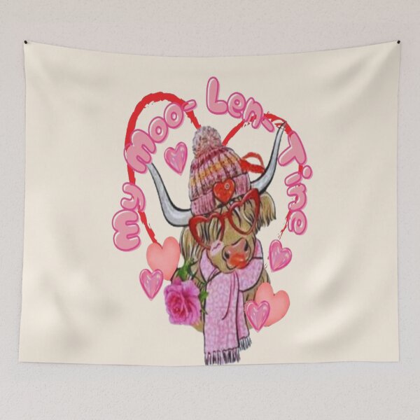Item preview, My MooLen Tine, Cute Lettering Design , Bee Mine For Valentine, Everyday My Valentine, you will live on in my heart designed and sold by Adri Barnard.