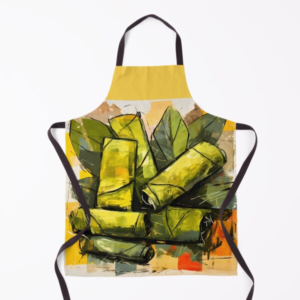 Item preview, Gourmet Heritage- Stuffed Vines Unveiled in Cubism and Pop Art with Grape Essence designed and sold by OlfactoART Studio.