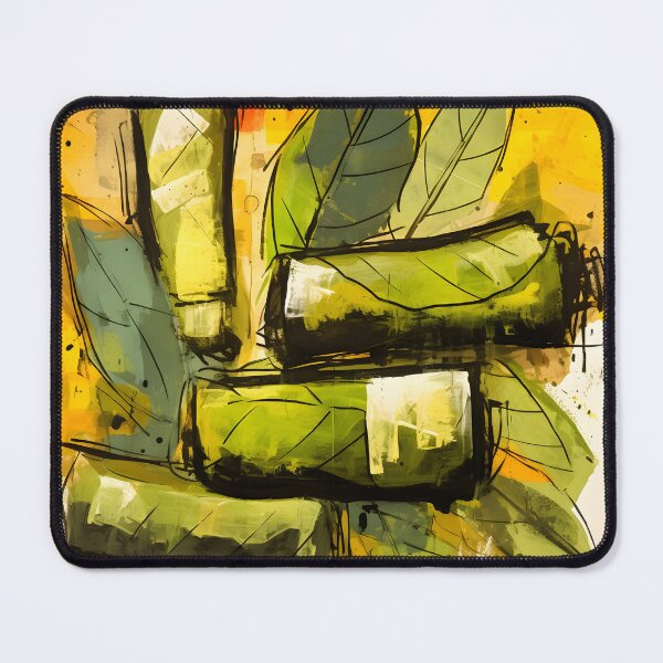 Item preview, Grapes of Flavor- Stuffed Vines in Abstract Culinary Pop Art Cubism Harmony designed and sold by OlfactoART Studio.