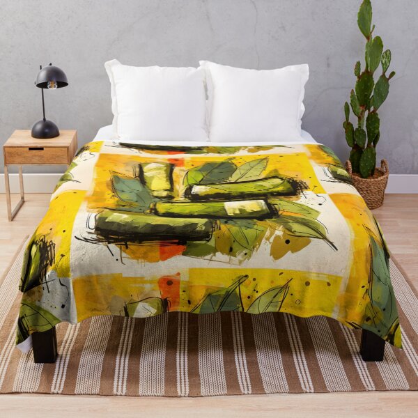 Item preview, Grapes of Flavor- Stuffed Vines in Abstract Culinary Pop Art Cubism Harmony designed and sold by OlfactoART Studio.