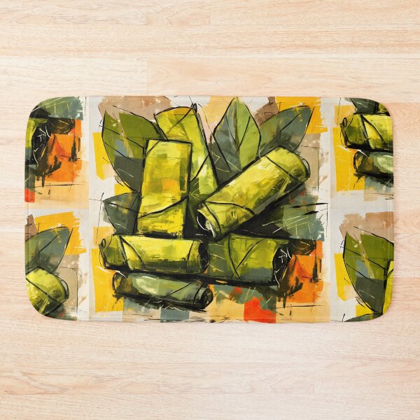 Item preview, Gourmet Heritage- Stuffed Vines Unveiled in Cubism and Pop Art with Grape Essence designed and sold by OlfactoART Studio.