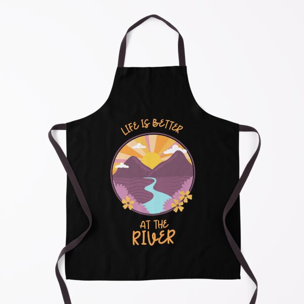 Item preview, Life is better at the river, for nature lovers designed and sold by ThreadmyCanvas.