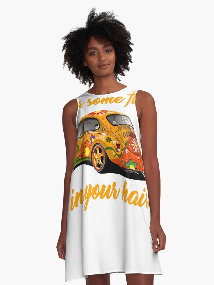 Vw Beetle Wear Some Flowers In Your Hair A Line Dress By