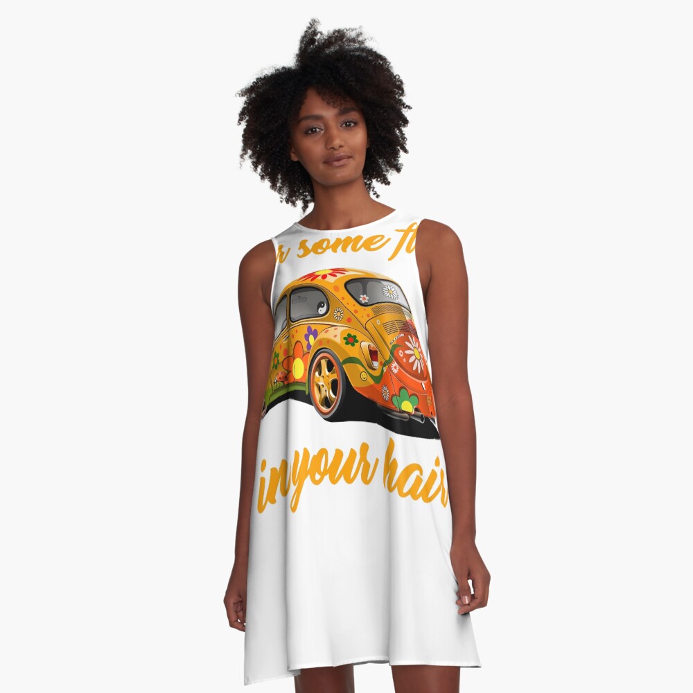 Vw Beetle Wear Some Flowers In Your Hair A Line Dress By