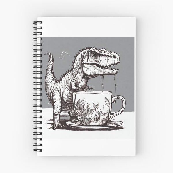 Item preview, Dinosaur drinking tea designed and sold by MacLis.
