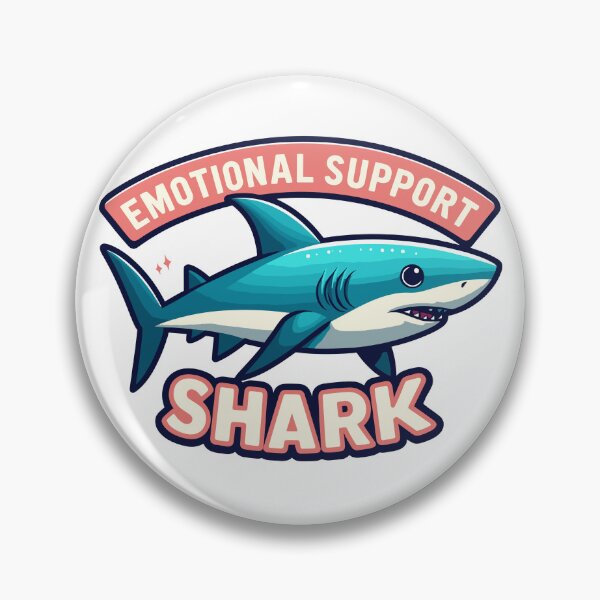 Item preview, Funny Emotional Support Shark designed and sold by TomFrontierArt.