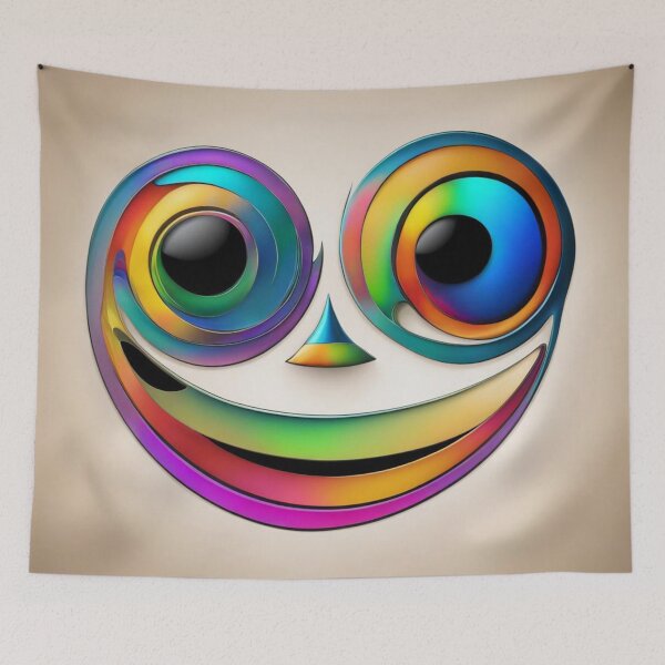 Item preview, Cheerful Cartoon Face designed and sold by Owl-o-the-wisp.