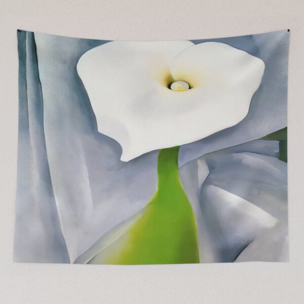 Artikelvorschau, Georgia O'Keeffe - Calla-Lilie auf Grau entworfen und verkauft von 4syntart.
