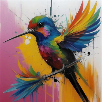 Artwork thumbnail, Humming-bird by Invente