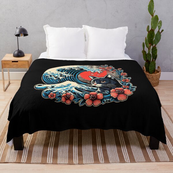 Item preview, Great wave cat designed and sold by Big Catsby.