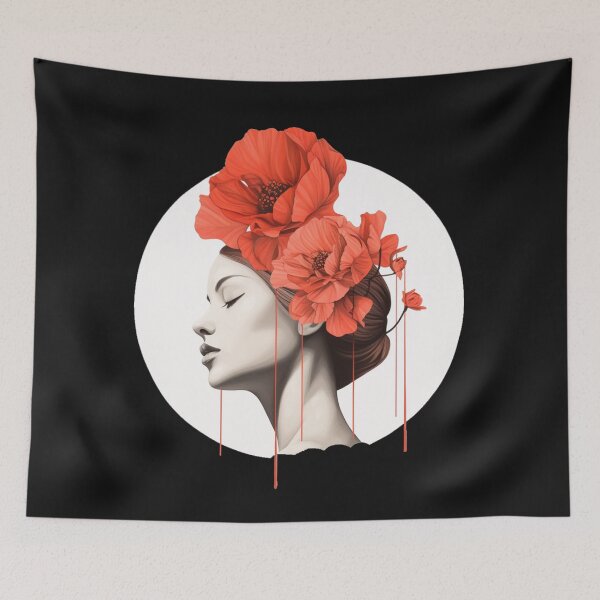 Item preview, women face flowers designed and sold by matchymatchy.