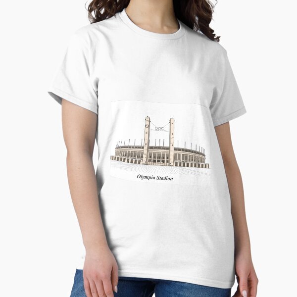 Artikel-Vorschau von Zeichnung/Skizze des Olympiastadions Berlin Deutschland, designt und verkauft von GaalArt.