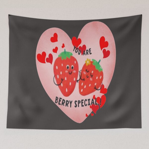Item preview, You are Berry Special 2, Cute Lettering Design , Bee Mine For Valentine, Everyday My Valentine, you will live on in my heart designed and sold by Adri Barnard.