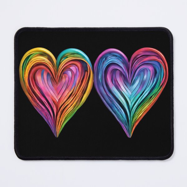Item preview, Rainbow Hearts, Couple goals, soul connected, heart connected designed and sold by HipMadeArt.