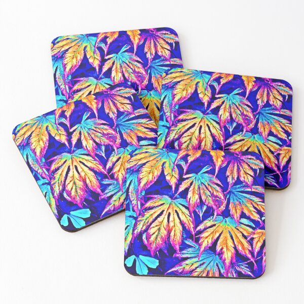 Item preview, Vibrant Colorful Leaves Pattern designed and sold by Health And Fitness Posts e-Store.
