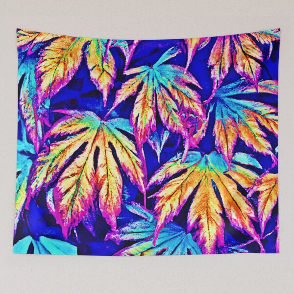 Item preview, Vibrant Colorful Leaves Pattern designed and sold by Health And Fitness Posts e-Store.