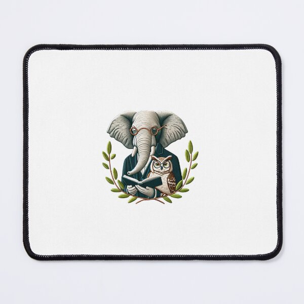 Item preview, Scholarly Elephant & Owl Study Partners Patch designed and sold by #Adulting Central.