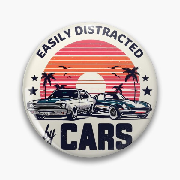 Item preview, Funny Auto Quotes- Easily Distracted by Cars designed and sold by teedory.