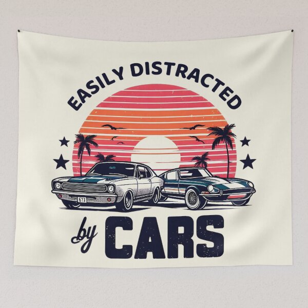Item preview, Funny Auto Quotes- Easily Distracted by Cars designed and sold by teedory.