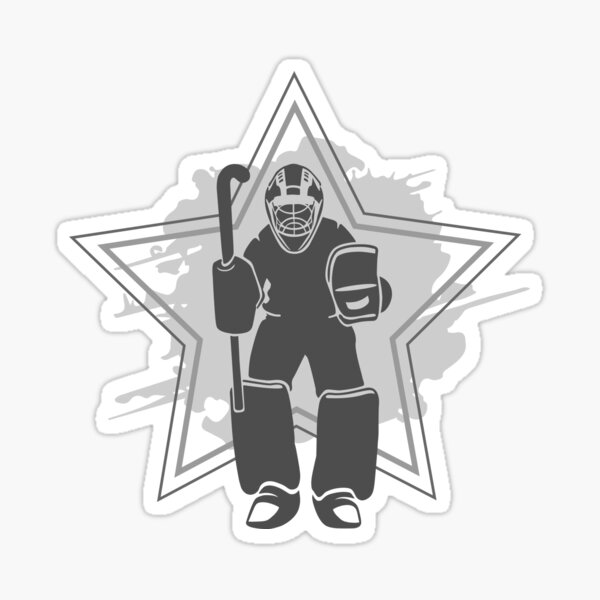 Field Hockey Goalie 2 Blue Sticker for Sale by zsemersky