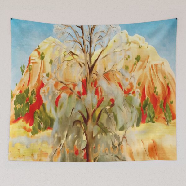 Item preview, Georgia O'Keeffe - Dead Tree with Pink Hill designed and sold by 4syntart.
