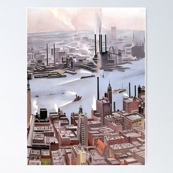 Item preview, Georgia O'Keeffe - East River from the Thirtieth Story of the Shelton Hotel designed and sold by 4syntart.