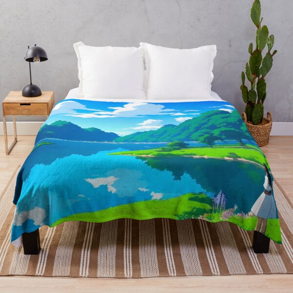 Item preview, A Picturesque Scene of a Beautiful European Girl by the Lake designed and sold by Nathan Z..