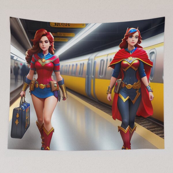 Item preview, Stunning Markswoman in the Subway designed and sold by Nathan Z..