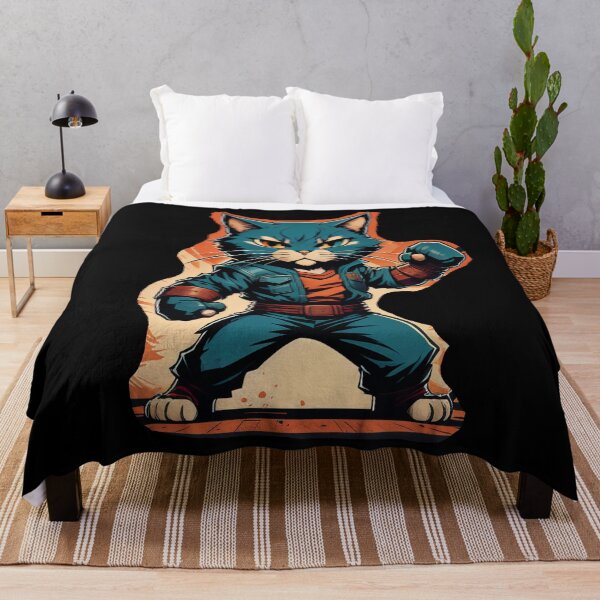 Item preview, street fighter cat designed and sold by cuatrilenio.