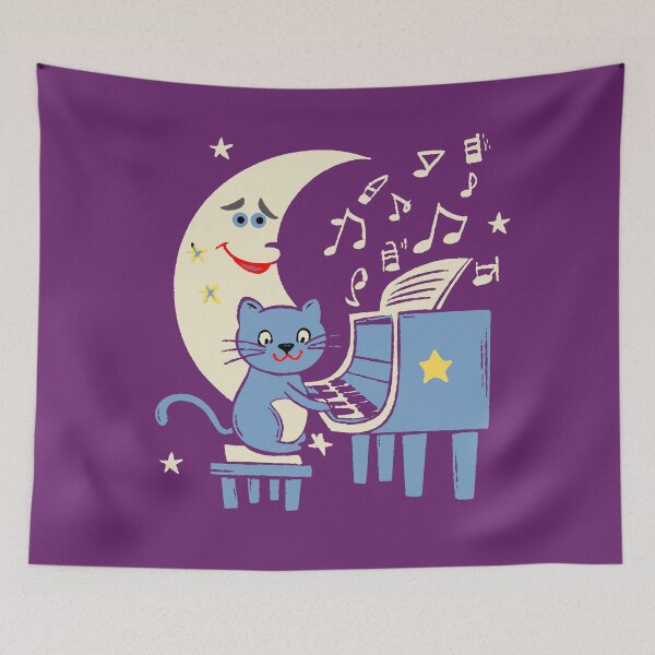 Item preview,  Cat Playing The Piano designed and sold by box-artshop.