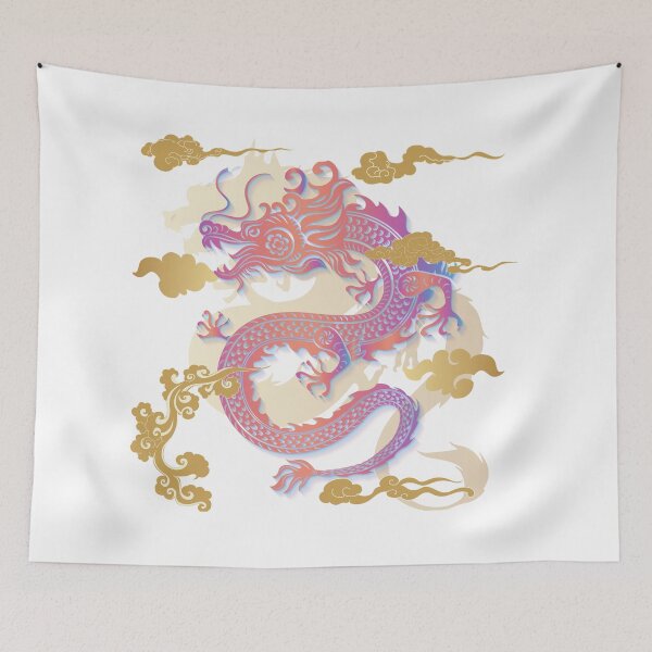 Item preview, Pink and purple dragon bring good luck designed and sold by K-Kwan.