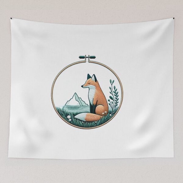 Item preview, Fox Contemplation of Climate Change Patch designed and sold by #Adulting Central.