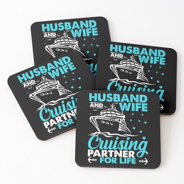 Item preview, Husband and Wife cruising partners for life Cruise Couples designed and sold by CORJIDOG-ART.