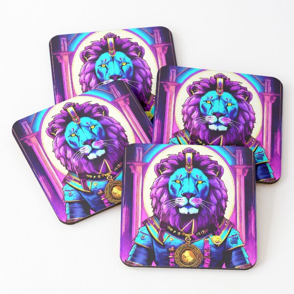 Item preview, Psychedelic neon lion 1 designed and sold by J-Brezy.