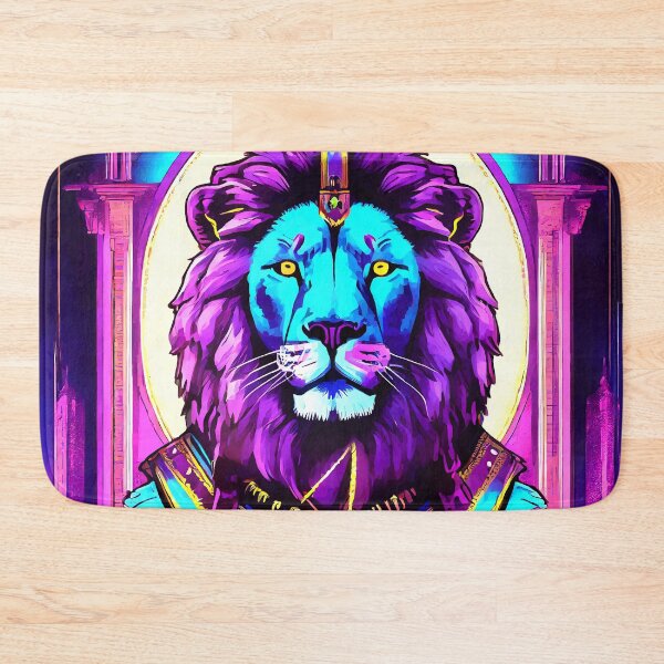 Item preview, Psychedelic neon lion 1 designed and sold by J-Brezy.