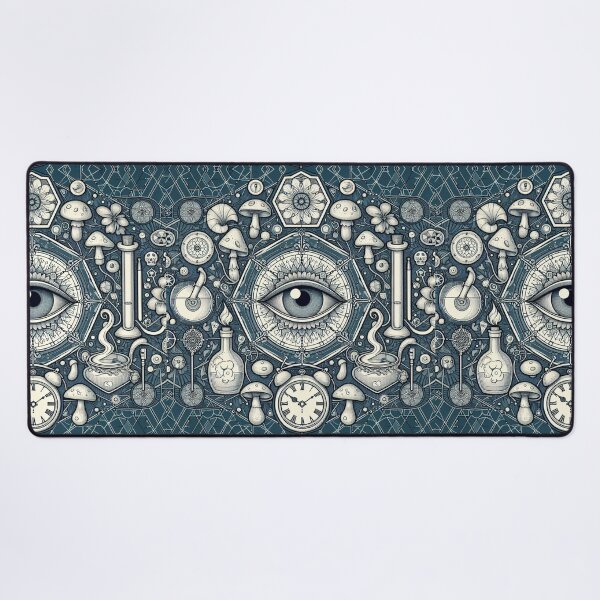 Item preview, Mystical Mushrooms skull all seeing eye magical Fungi designed and sold by CoffeeIsATrip.