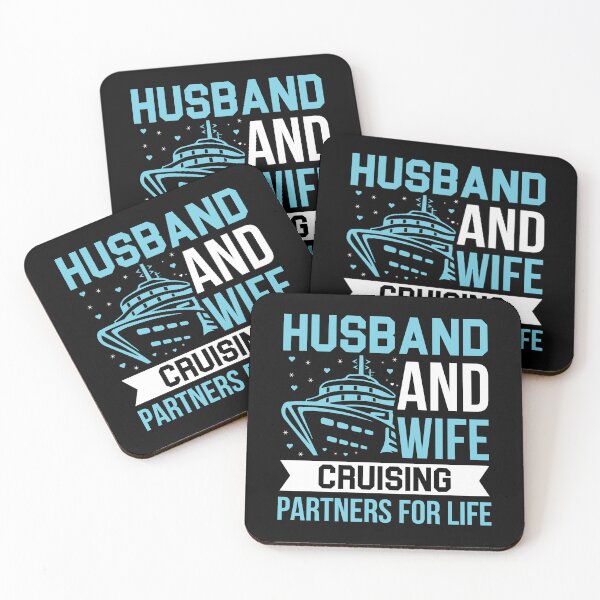 Item preview, Husband and Wife cruising partners for life Cruise Couples designed and sold by CORJIDOG-ART.