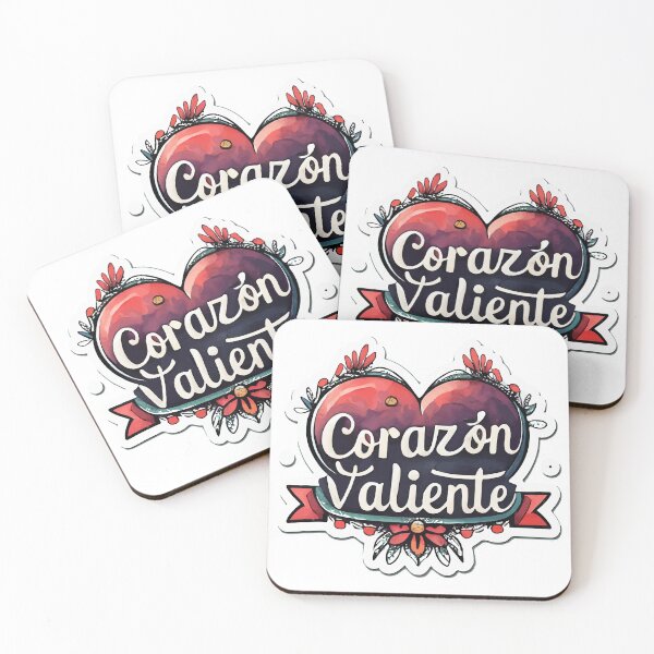 Item preview, Corazón Valiente - Corazón Valiente Acuarela Pegatina designed and sold by NiftyWrx.