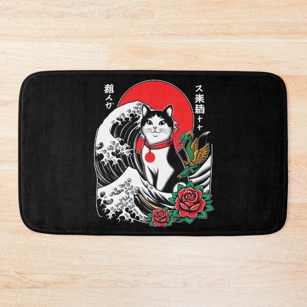 Item preview, Great wave cat designed and sold by Big Catsby.