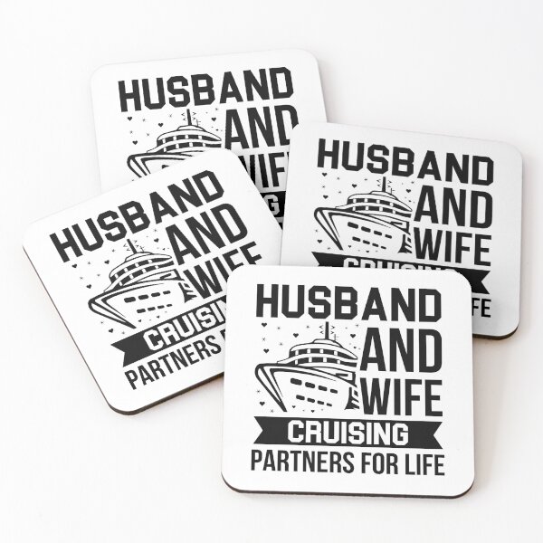 Item preview, Husband and Wife cruising partners for life Cruise Couples designed and sold by CORJIDOG-ART.