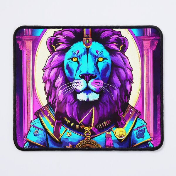 Item preview, Psychedelic neon lion 1 designed and sold by J-Brezy.