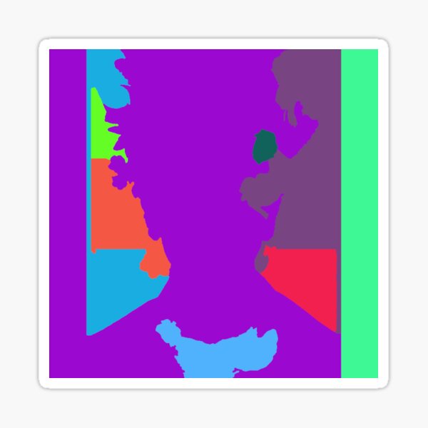 Colors Portrait Sticker