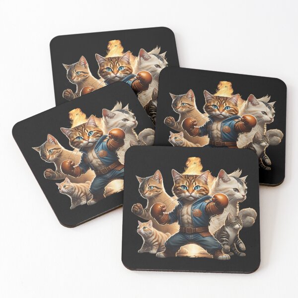 Item preview, cat fight designed and sold by cuatrilenio.