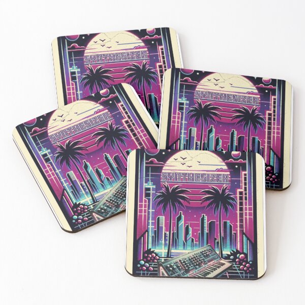 Item preview, Synthesizer Neon Skyline designed and sold by Pixelfunk.