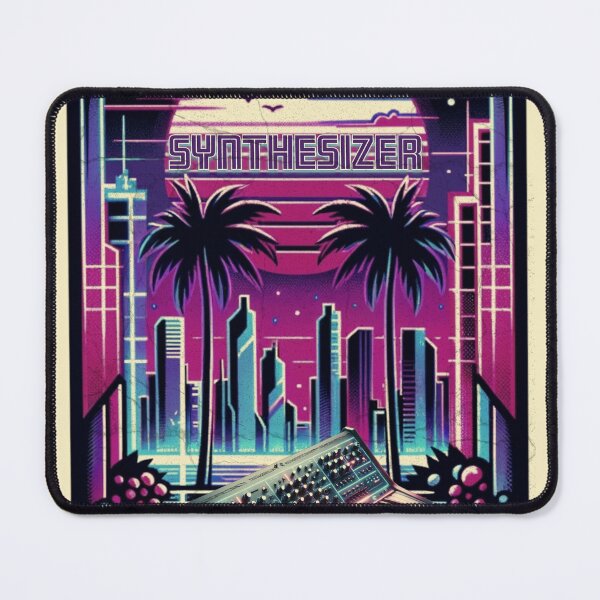 Item preview, Synthesizer Neon Skyline designed and sold by Pixelfunk.